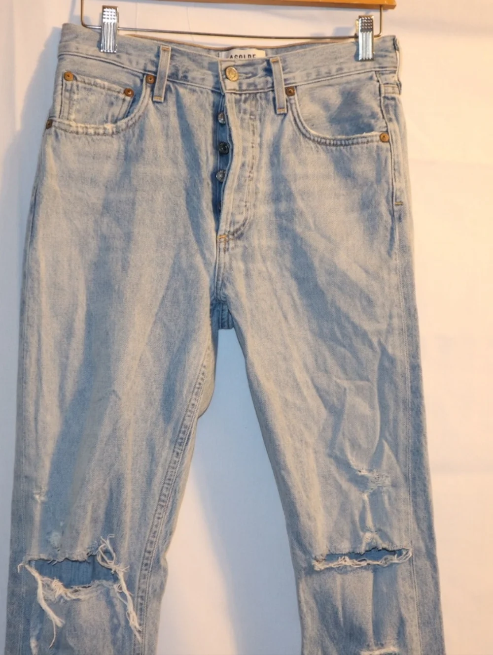 Agolde Jamie Lightwash Blue Highrise Classic  Jeans‎ . Size 26